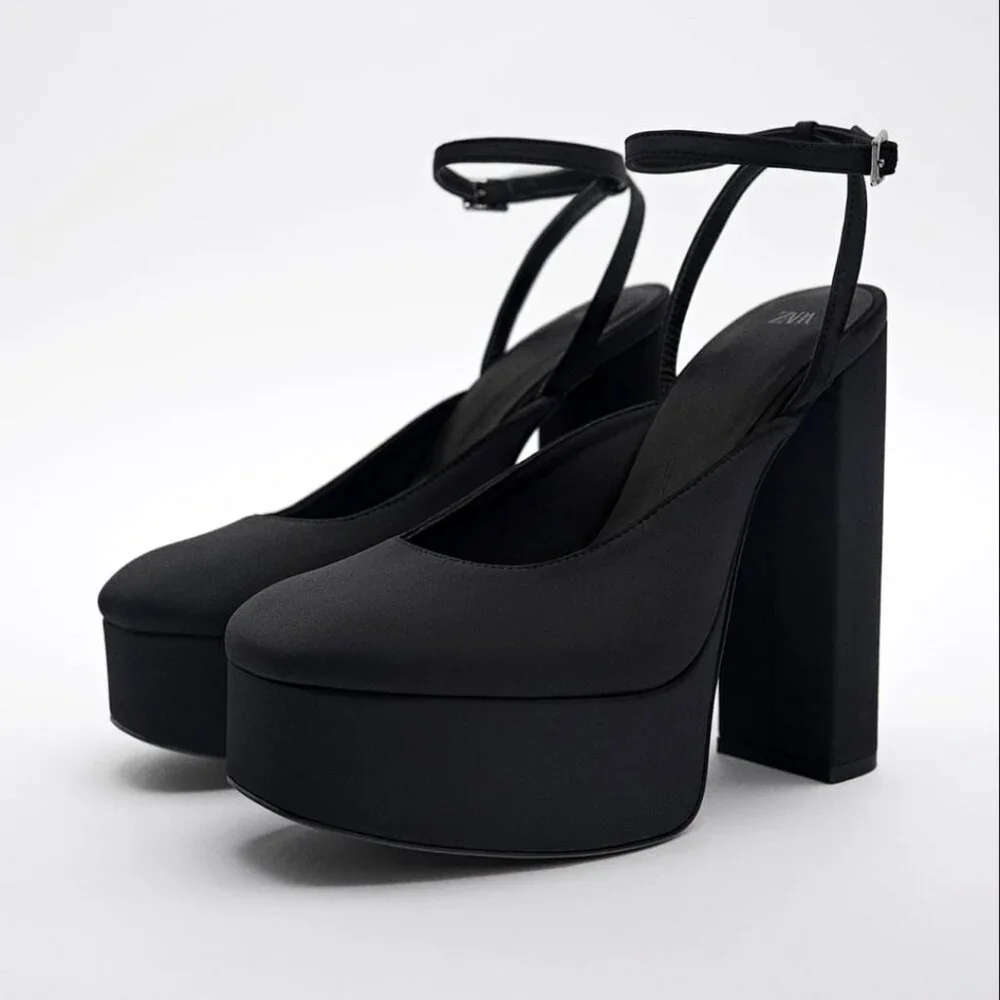Zara Ankle Strap Platform Shoes